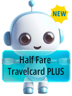 Discover the NEW Half-Fare travelcard PLUS